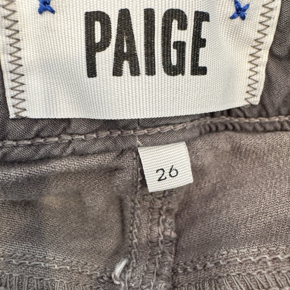 Paige Jeans Womens Size 29 Grey Skyline Skinny Low Rise Stretch Denim USA - Picture 4 of 8